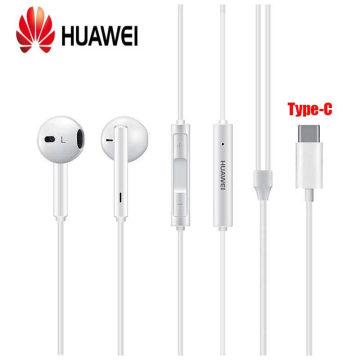 huawei-หูฟัง-usb-type-c-earphones-cm33with-mic-in-ear-headphone-for-huawei-mate10-mate-10-pro-p10-plus-p20-pro