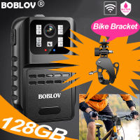 BOBLOV 880W WIFI Body Mini Action Police Camera DVR Video Recorder Night Version HD 1080P 128GB 1050Mah 5H DVR Video Recorder กล้องเครื่องบันทึกเสียงแอคชั่นแคมแคมคอร์เดอร์ BodyCam Camcorder Actioncam Motorcycle Dash Cam For Vlogging