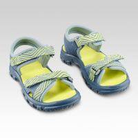 Hiking sandals MH100 KID blue and yellow - children - jr size 7 TO 12.5