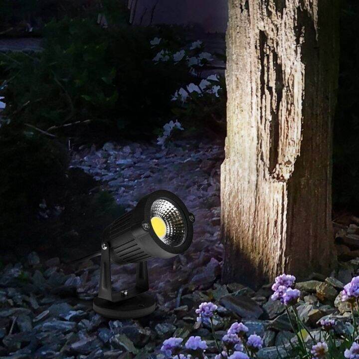 cob-3w-12v-led-lawn-light-waterproof-led-spotlight-garden-garden-light-outdoor-spotlight-no-pillars-warm-colors