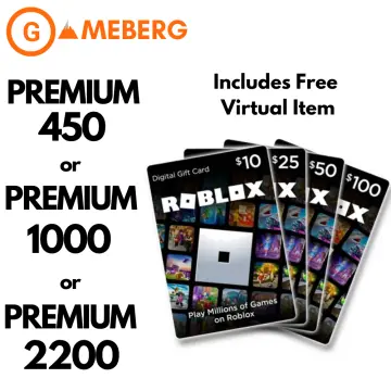 Robux Roblox 100/200/800/2000 Robux Gift Card Code - COD ONLY