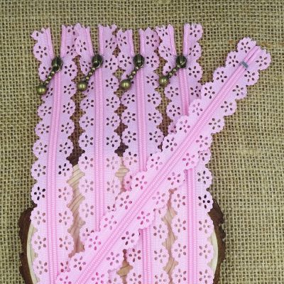 20Pcs 20-50Cm (8-20 Inch) DIY 3# Nylon Coil Flower Zipper For  For Clothing Or Bags Door Hardware Locks Fabric Material