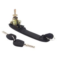 Black 6K0837205 6K0837206 Front Left Right Door Handle With Lock Barrel For FORD GALAXY SHARAN ALHAMBRA 33Mm Pin Length