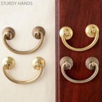 ۩ Antique Brass Drawer Handle Closet Door Handles Jewelry Wood Box Hardware Accessories Knobs and Pulls Furniture Hardware