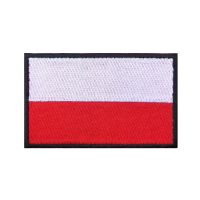 1PC Polish flag Poland Patches Opaska haftowane haczyk i pętla żelazko na haftowanej odznaka  Wojskowy