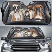 er Family Fun Animal Car Sunshades Custom Gift Windshield Sunshades Custom Animal Pattern Light Blocking Sunshades