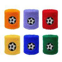 6PCS Colorful Cotton Sport Wristband For Children Sweatband Wrist Protector Running Badminton Basketball Brace Terry Sweat Band