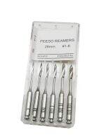 6ชิ้นทันตกรรมวัสดุช่องปาก PEESO REAMERS การฝึกซ้อมสแตนเลสสำหรับความเร็วต่ำ Handpiece รากคลองการฝึกซ้อม