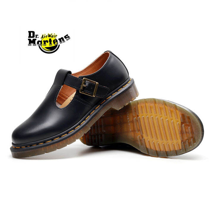 doc-dr-martens-air-wair-1461-t-ประเภทแมรี่เจนส์ของแท้สไตล์อังกฤษธุรกิจลำลองรองเท้าผู้หญิง