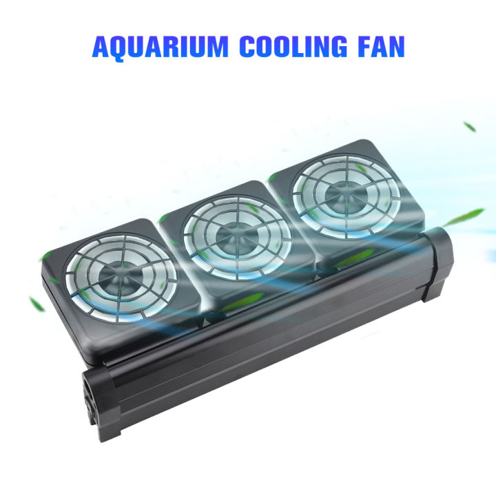 3หัวพัดลม6-5w-aquariumพัดลมเครื่องระบายความร้อนตู้ปลาพัดลมทำความเย็นระบบเกลือสดaquariumอุณหภูมิถังปลาcontrol-cooling-aquariumอุปกรณ์เสริม