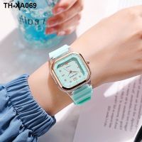 and summer watch square female student childrens silicone diamond ladies