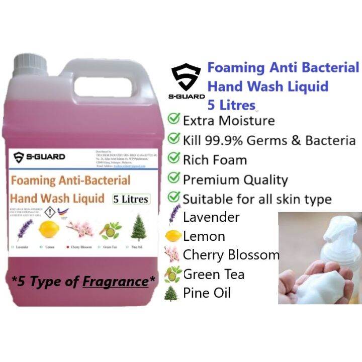 5L SGuard Foaming Anti Bacteria Hand Wash Liquid Refill Pack 5 Litres