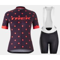 ZZOOI Trek Pro Team Cycling Jersey Set Women Summer Bicycle Clothing MTB Road Bike Shirt Bib Short Suit Ropa Ciclismo Maillot Hombre