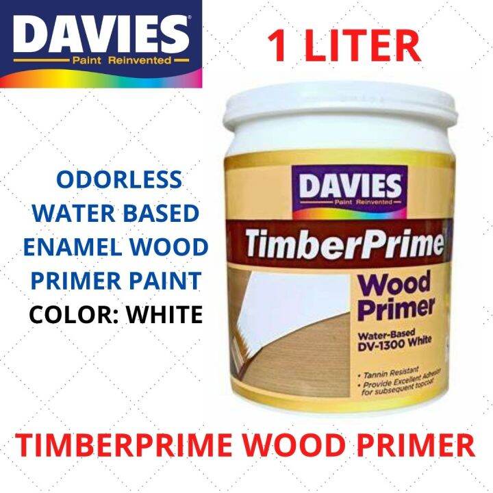 Davies Liter Wood Primer Timberprime Water Based Odorless White Paint