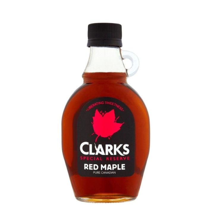 import-foods-clarks-pure-canadian-red-maple-syrup-189ml-คลากส์-เพียว-แคนาเดียน-เรด-เมเปิ้ล-ไซรัป-189มล