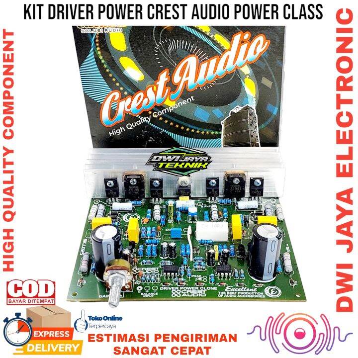 KIT DRIVER POWER amplifier CREST AUDIO ,DRIVER POWER CLASS CREST AUDIO