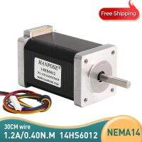 1PCS Nema 14 Stepper Motor 14HS6012 60mm 0.40Ncm 4-Lead Nema14 Step Motor 1.2A 1m Cable For 3D Printer CNC Robot