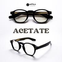 กรอบแว่นตาอะซิเตท เสริมโครงด้านใน​ 100% Acetate​ แข็งแกร็ง, ทนทาน, สีไม่ลอก​ มีบริการตัดเลนส์สายตา รุ่น5291