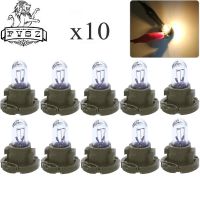 10Pcs T4 14V 1.4W Car Instrument Plate Light Bulbs Yellow Lamp for Honda Nissan Mitsubishi Toyota - Brown