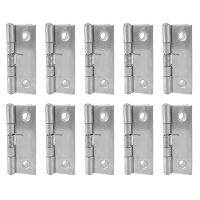 10pcs 2 Inch Long Stainless Steel Self-Closing Corner Spring Draw Door Hinge