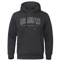 U.S.A Los Angeles California Printed Mens Hoodies Autumn Hoodie Crewneck Fashion Streetwear Loose Pullover Sweatshirts Size XS-4XL