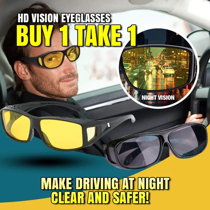 Buy 1 Take 1 HD Vision EyeglassesPolarized Night Vision Anti Glare