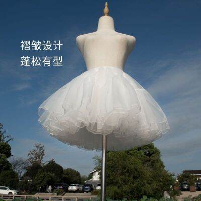 ตู้กับข้าวแบบสั้นสำหรับสุนัข Lolita35cm สี่ชั้นผ้าบางกระโปรงมีขนปุกปุยในแต่ละวัน