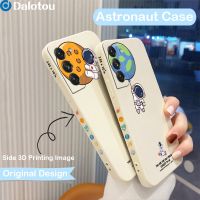 Cute Astronaut Case For Samsung Galaxy S22 Ultra S21 Plus S20 FE A52 A72 A51 A71 A32 A12 A21S A50 Note 20 10 Soft Silicone Cover