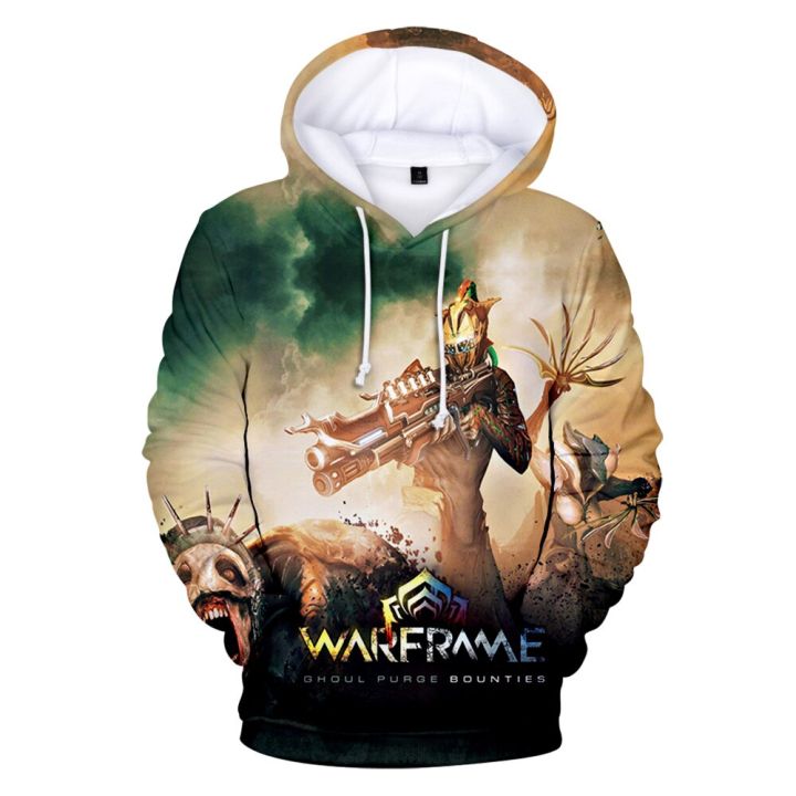 2-ถึง-14-ปีเด็กhoodie-warframe-hoodieเสื้อผู้ชายstreetwearเกมยิงwarframeเสื้อกันหนาวเสื้อผ้าการ์ตูน