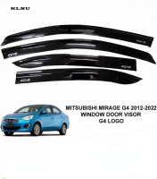 KLNU Mitsubishi Mirage G4 2012ไป2023หน้าต่างแผงกันลมติดกระจกรถยนต์ OEM สีดำประเภท2020 2022 2021