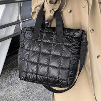 Deisgner Luxury Women Tote Bags High Quality Down Fabric Padded Shoulder Crossbody Bags for Women 2021 New Winter Lady Space Bag