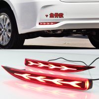 ไฟ LED สะท้อนแสงสำหรับรถยนต์ Toyota Corolla 2019 2020ไฟ LED กันชนหลังไฟตัดหมอกไฟเบรคไฟไฟเลี้ยวแบบไดนามิก1ชุด