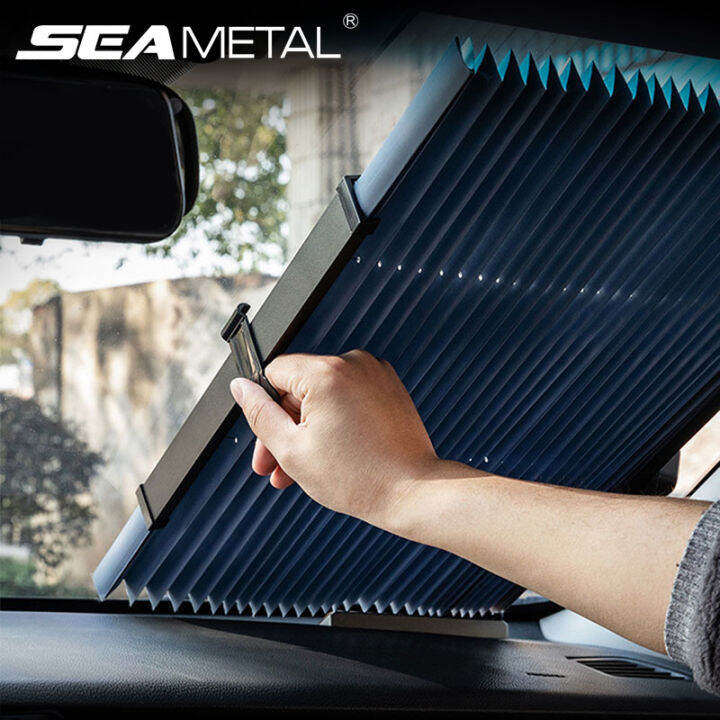 Retractable Car Sun Shade Cover Windshield UV Block Lazada