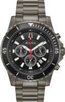 Bulova Classic Chronograph Mens Watch Classic Chronograph Gray case Black dial