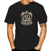 Men T Shirts Born In October 1971 50 Years Of Being Awesome Casual Cotton Tee Shirt Classic T Shirt O Neck Tops Printed XS-6XL