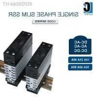 ✧✧ 10A 25A 40A 50A 60A 80A Single Phase Slim SSR Solid State Relay With Heat Sink Industrial Relay DIN Rail Mount