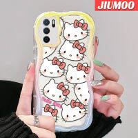 เคส JIUMOO สำหรับ OPPO A16 A16s A54 A54s A55น่ารักลายปลาดาวแพททริกขอบคลื่นเนื้อครีมนิ่มเคสมือถือเคสโปร่งใสลายกล้องถ่ายรูปฝาครอบป้องกันซิลิกาเจลที่สร้างสรรค์