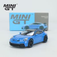 MINIGT 1:64 911 (992) GT3 Blue alloy car model #381 Die-Cast Vehicles