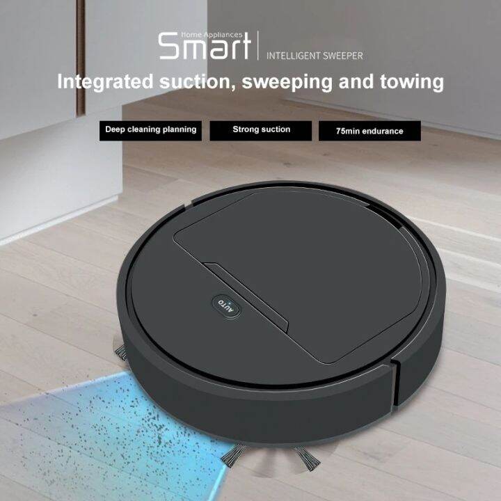 Smart Robot Broom With Vacuum Cleaner Sweeper Wet Mopping For Carpet ...