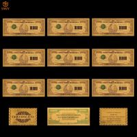 10PCS/Lot US 1918 Edition 10000 Dollar Money 24k Gold Foil Banknote Currency Paper Replica Banknote Collections Gift