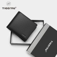 ZZOOI Tigernu 100% Genuine Leather Men Wallet Designer Mens Purse Card Wallet For Men Small Money Bag High Quality Luxury Male Wallet