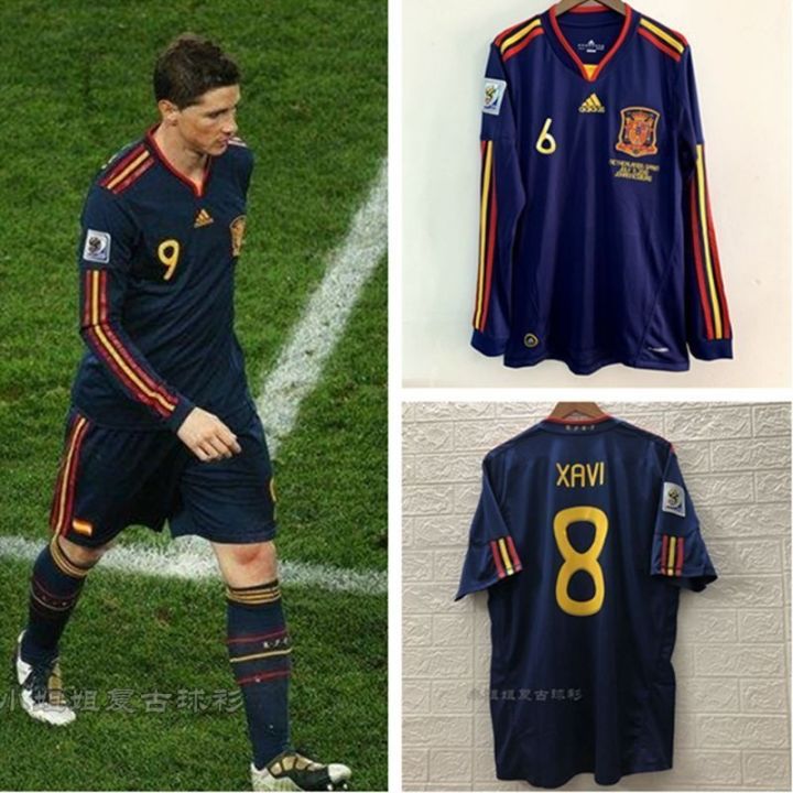 spain-shirt-2010-world-cup-final-iniesta-harvey-9-torres-long-short-sleeve-soccer-uniform