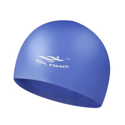 【CW】 No-Slip Caps Swim Cap Silicone Hair Pool Hat with Ear Cover for Men Adult Youths Kids