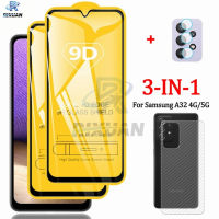 Rixuan 3ใน1ปกป้องหน้าจอสำหรับ Samsung Galaxy A03S A52 A32 A72 F62 M62 M51 A12 A02S A02 A11 A21S A10 A20 A30 A50 A70 A51 A71 S20FE เต็มรูปแบบเทมเปอร์กลาสฟิล์ม