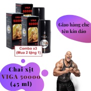 Combo x3 Mua 2 tặng 1 Chai xịt VIGA 50000 Đức cao cấp tăng cường sinh lý