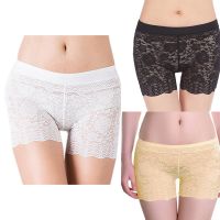 Womens Lace Pattern Hollow Waist Three-Point Leggings One Size