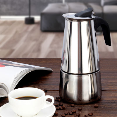 Hot sale 450ML600ML Espresso Maker Moka Pot 304 Stainless steel Latte Percolator Office Family Party Octagonal Coffee Jug