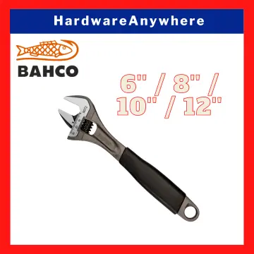 ERGO™ Central Nut Reversible Extra Wide Opening Jaw Adjustable Wrenches  with Rubber Handle, BAHCO