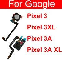 Kabel Fleksibel Tombol Menu Sensor Sidik Jari untuk Google Pixel 3 3XL 3A 3AXL Tombol Samping Rumah Sentuh Bagian Penggantian Kabel Fleksibel