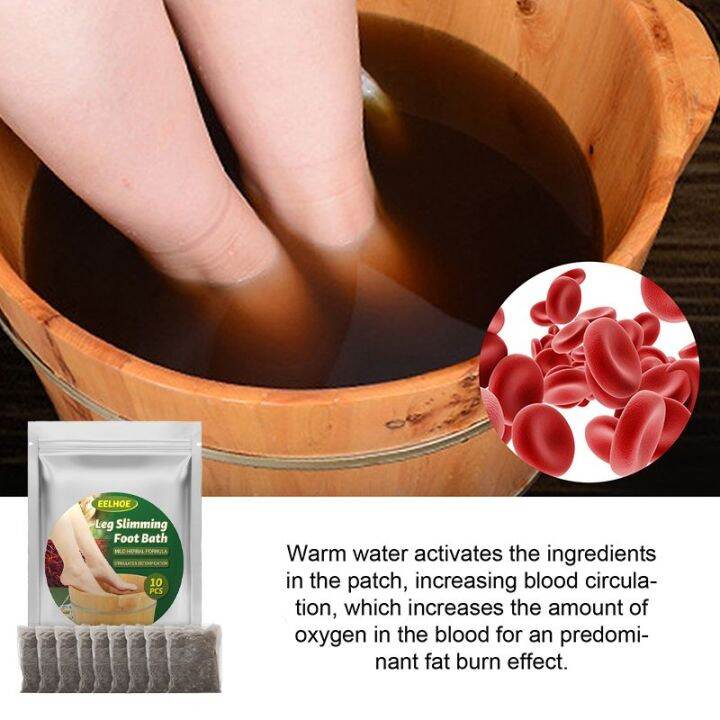 Lymphatic Drainage Ginger Foot Soak, Leg Slimming Foot Bath, Natural